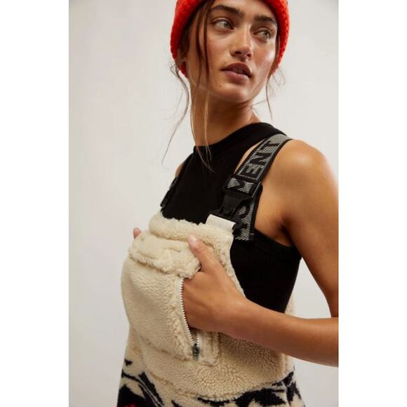 NWT FP Movement Printed Hit The Slopes Salopette Black Fairisle Combo Size Small - Picture 8 of 13